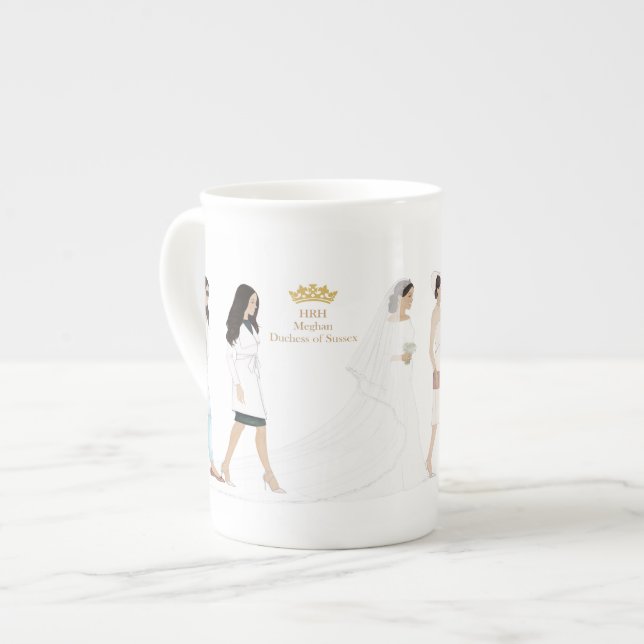 Duchess Meghan Markus Meilensteine März Tasse (Vorderseite Links)