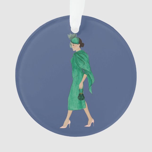 Duchess Meghan Sussex Weihnachten 2020 Ornament (Vorderseite)