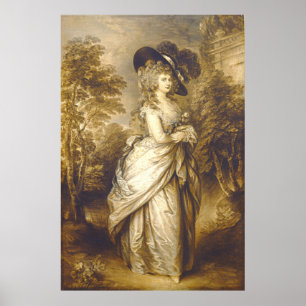 Duchess of Devonshire Gainsborough Dupont Kunst un Poster