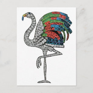 Duchess von Windsor Flamingo Brooch Postkarte