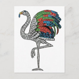 Duchess von Windsor Flamingo Brooch Postkarte