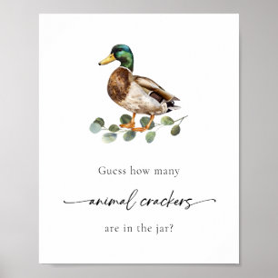Duck Animal Crackers Baby Showspiel Poster