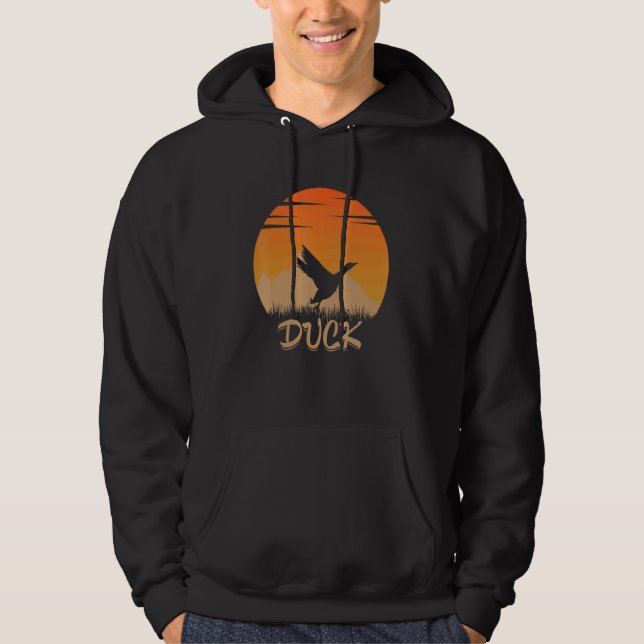 Duck Animal Hot In The Mounta In Nature Hoodie (Vorderseite)