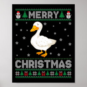 Duck Animal Men Women Kinder Ugg Weihnachtskraut Poster