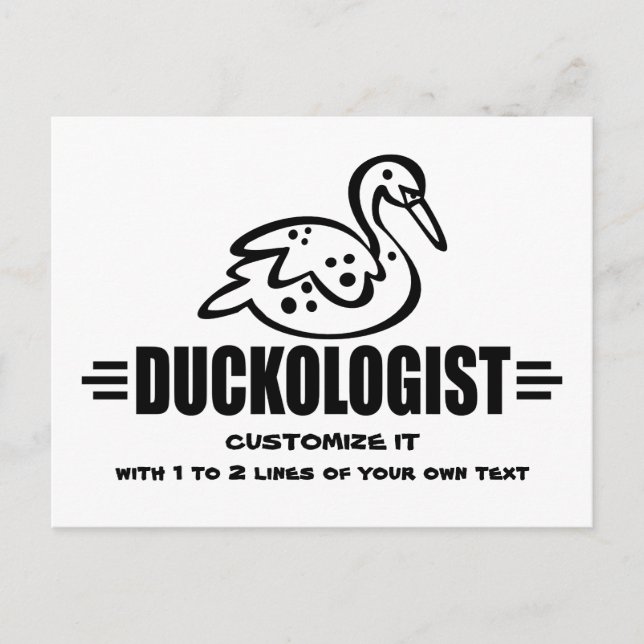 Duck anpassen postkarte (Vorderseite)