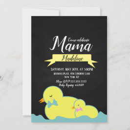 Duck Aquatic Gender Neutral Baby Dusche Einladung