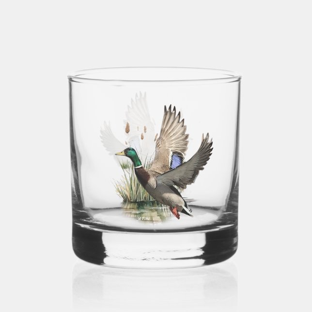 Duck ,Art Whiskyglas (Vorderseite)