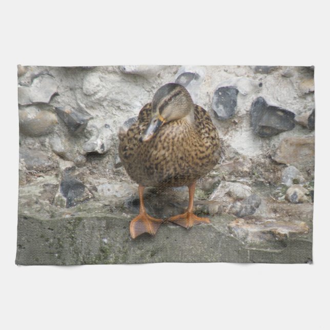 Duck auf einer Wand Küchentuch (Horizontal)