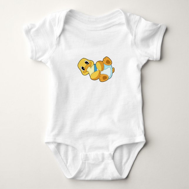 Duck Baby bottle Milk Strampler (Vorderseite)