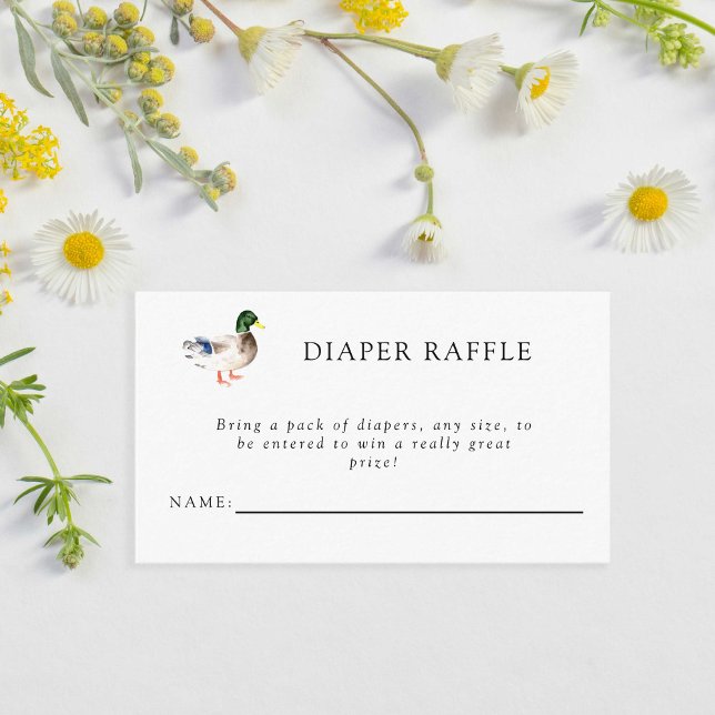 Duck Baby Duck Diaper Raffle Ticket Begleitkarte (Von Creator hochgeladen)