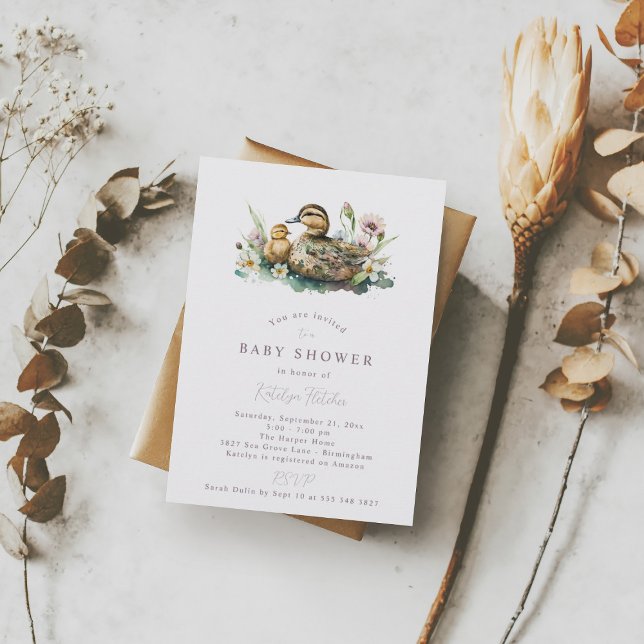 Duck Baby Shower Einladung (Von Creator hochgeladen)