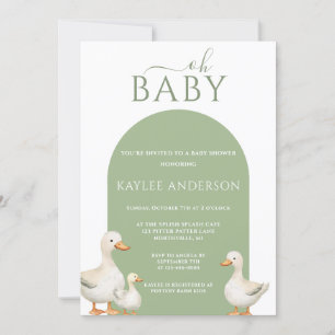 Duck Baby Shower Einladung