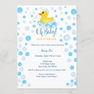 Duck Baby Shower Einladung