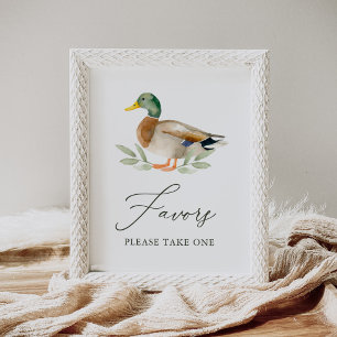 Duck Baby Shower favorisiert Schild