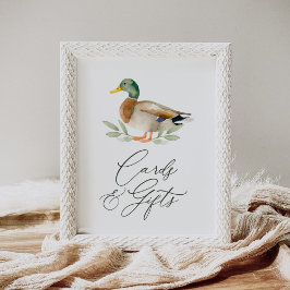 Duck Baby Showkarten und Geschenke Unterschrift Poster
