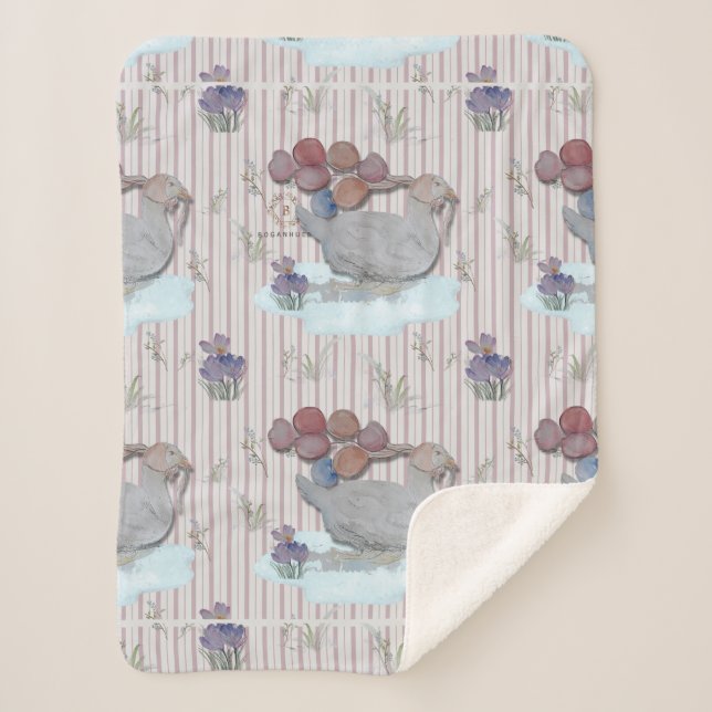 Duck Balloons Kinderzimmer Theme Baby Cloth Sherpa Sherpadecke (Vorderseite)