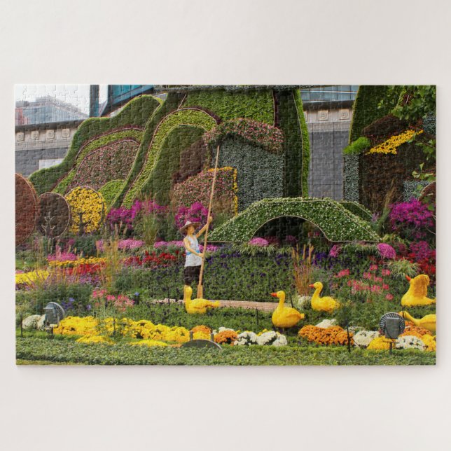 Duck Bauer Blumengestelle, Beijing, China Puzzle (Horizontal)