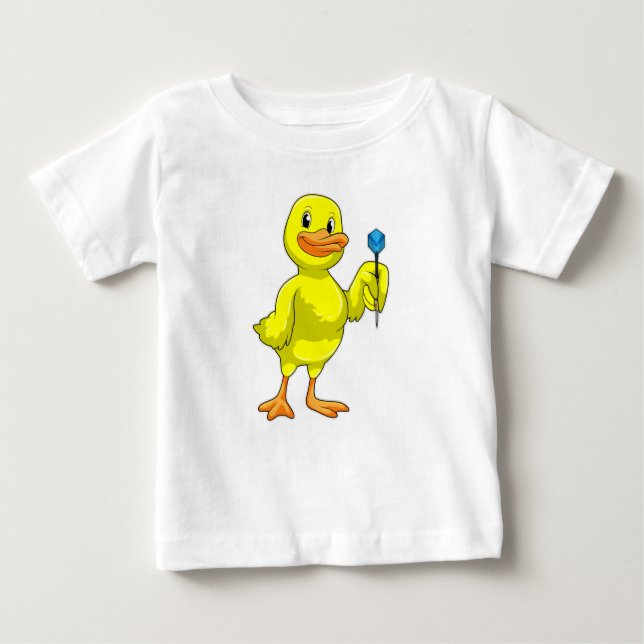 Duck bei Darts mit Dart Baby T-shirt (Vorderseite)