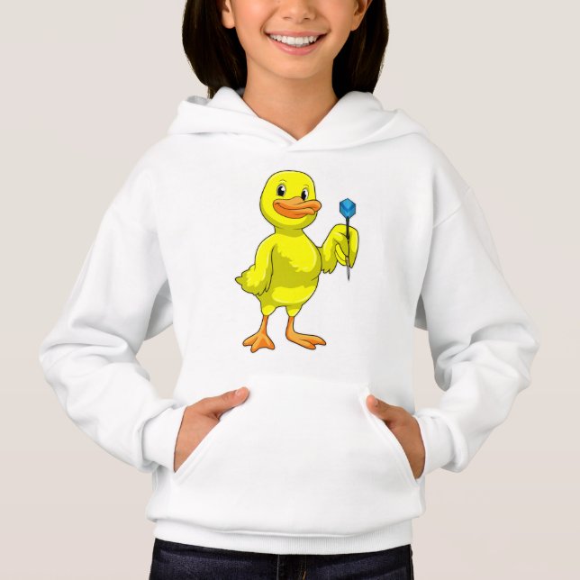 Duck bei Darts mit Dart Hoodie (Vorderseite)