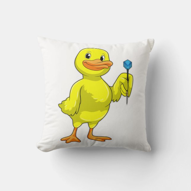 Duck bei Darts mit Dart Kissen (Vorderseite)