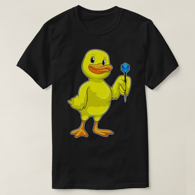 Duck bei Darts mit Dart T-Shirt (Design vorne)