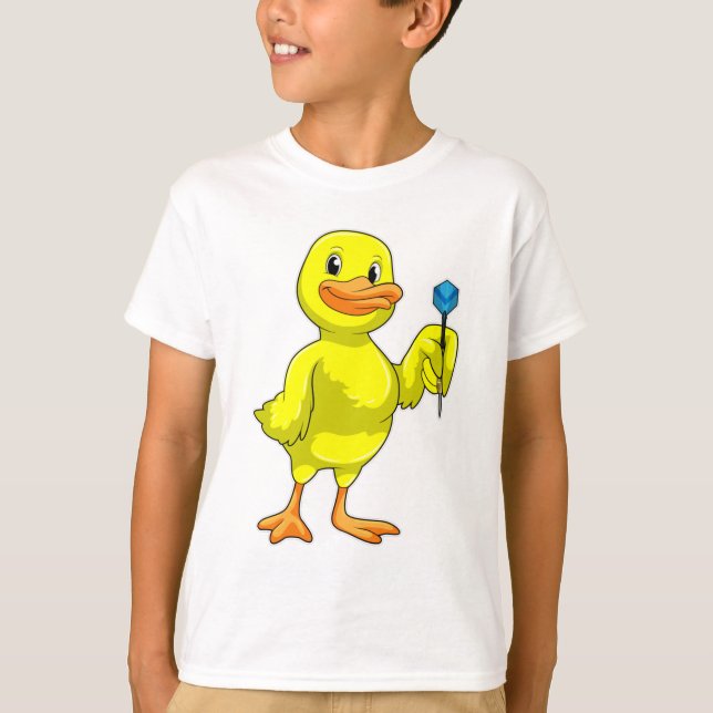 Duck bei Darts mit Dart T-Shirt (Vorderseite)