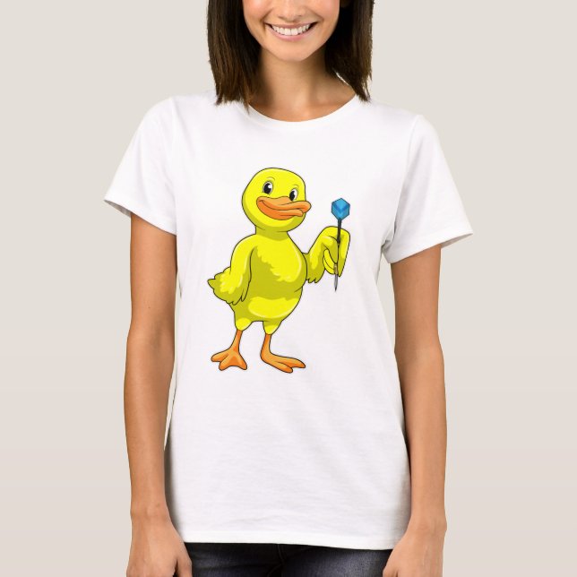 Duck bei Darts mit Dart T-Shirt (Vorderseite)