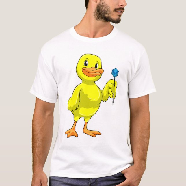 Duck bei Darts mit Dart T-Shirt (Vorderseite)