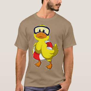 Duck beim Schwimmen mit einer Tauchbrille T-Shirt