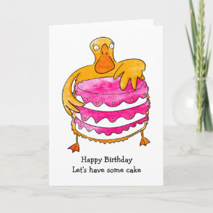 Duck Birthday Card Karte