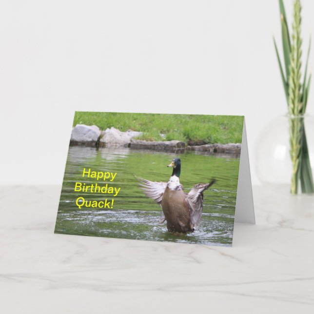 Duck Birthday Card Karte (Vorderseite)
