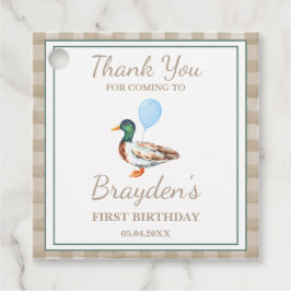 Duck Birthday Geschenkanhänger