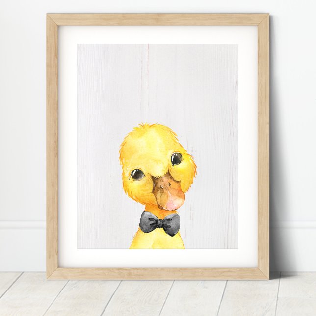 Duck Bowtie Farm Kinderzimmer Art Print Poster (Von Creator hochgeladen)