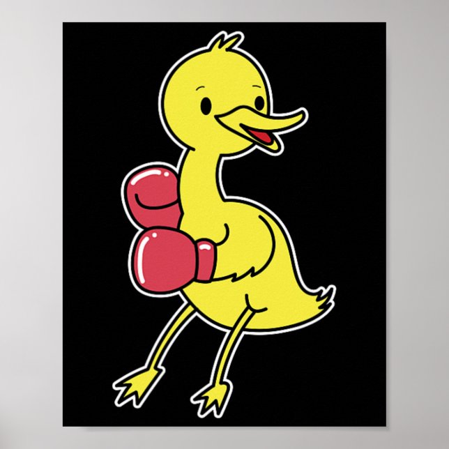 Duck Boxing Poster (Vorne)