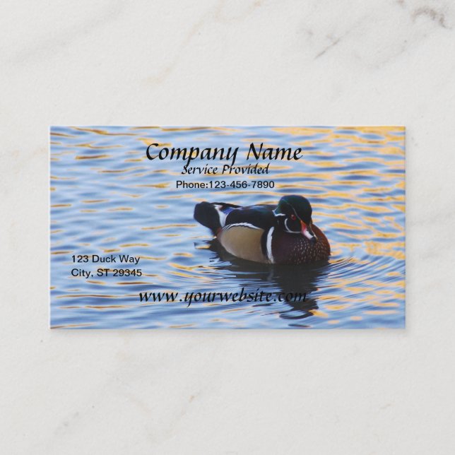 Duck Business Card Visitenkarte (Vorderseite)