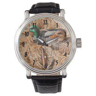 Duck Call Mallard Drake Jagd Jäger Quac Watch Armbanduhr
