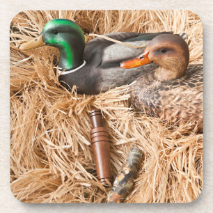 Duck Call Mallard Drake Jagdjagd Untersetzer
