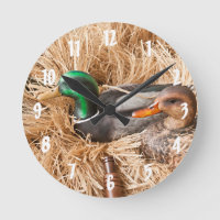 Duck Call Mallard Drake Jäger Wall Clock