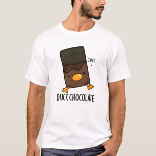 Duck Chocolate Funny Dark Chocolate Puff T-Shirt