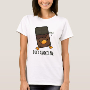 Duck Chocolate Funny Dark Chocolate Puff T-Shirt