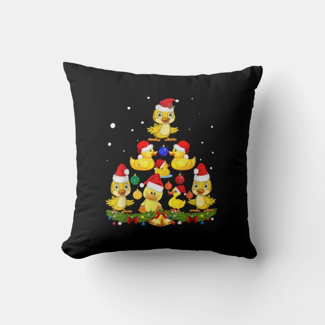Duck Christmas Tree Kissen (Vorderseite)