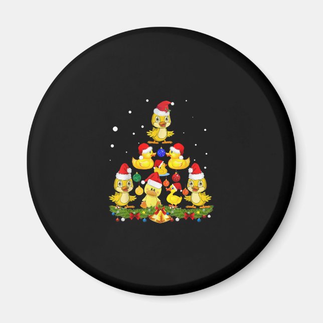 Duck Christmas Tree Magnet (Vorne)