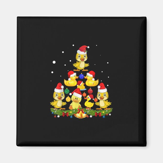 Duck Christmas Tree Magnet (Vorne)