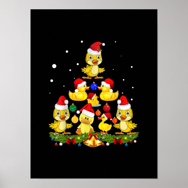 Duck Christmas Tree Poster (Vorne)