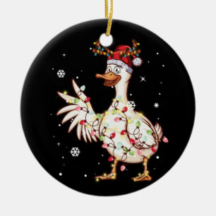 Duck Christmas Tree Rentier Weihnachtsleuchten Keramik Ornament