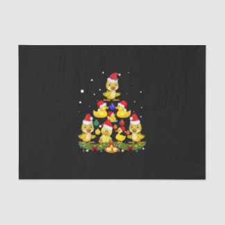 Duck Christmas Tree Seidenpapier