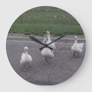 Duck Clock Große Wanduhr