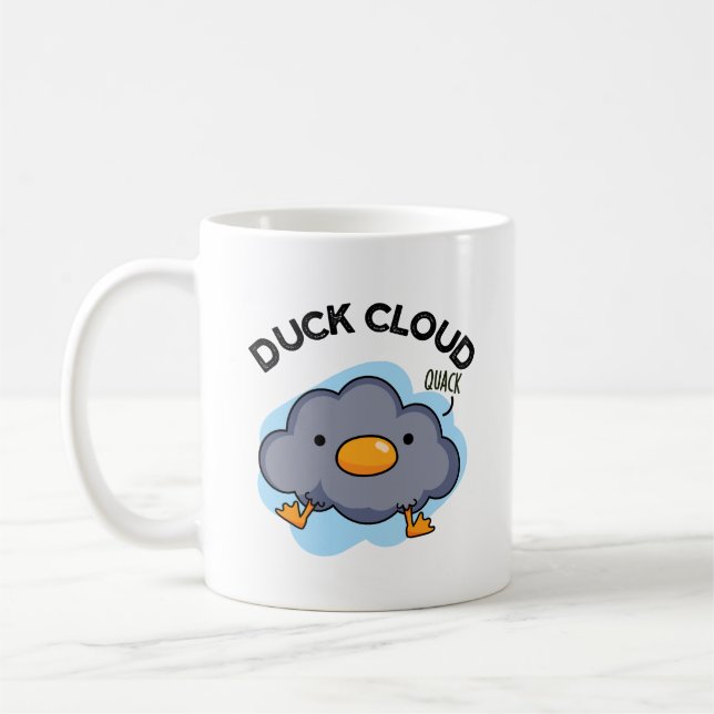 Duck Cloud Funny Weather Puff Kaffeetasse (Links)
