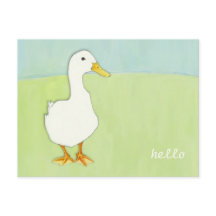 Duck Cool Hello Postcard