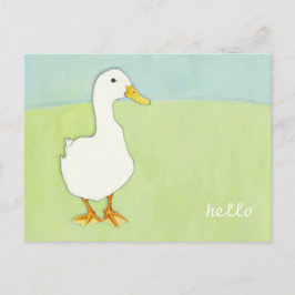 Duck Cool Hello Postcard Postkarte